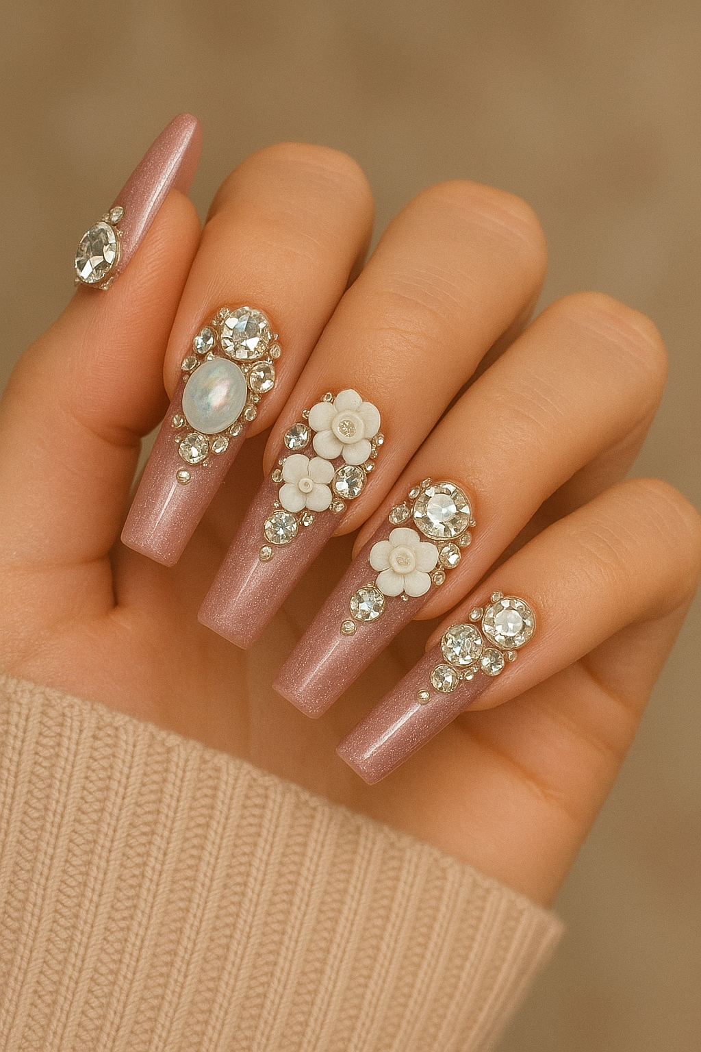 Luxury-Style Mystery Nail Scoops (24-Piece Box + Cutie)