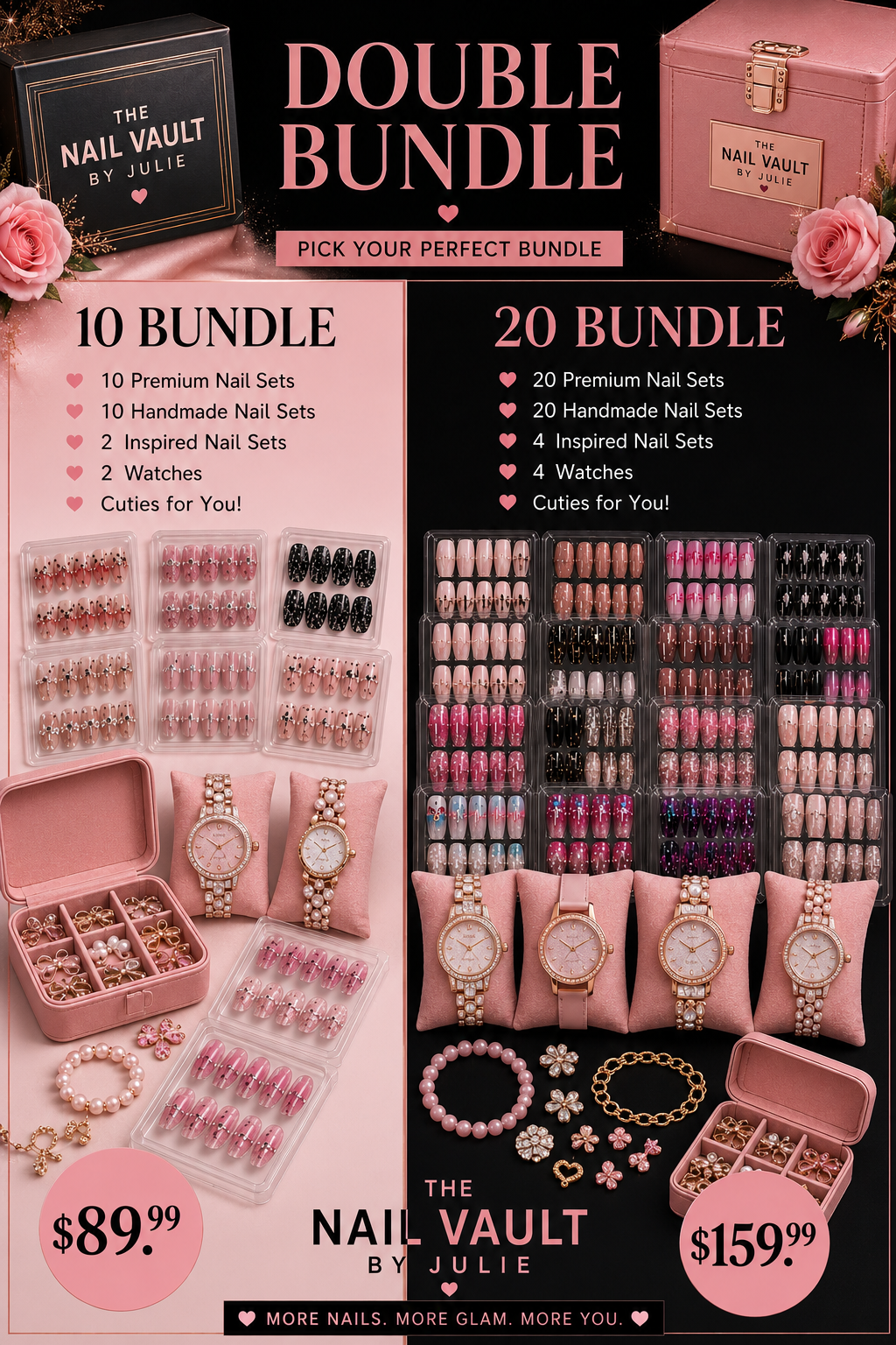 Double Bundle | Premium Handmade Nail Collection-picked by you