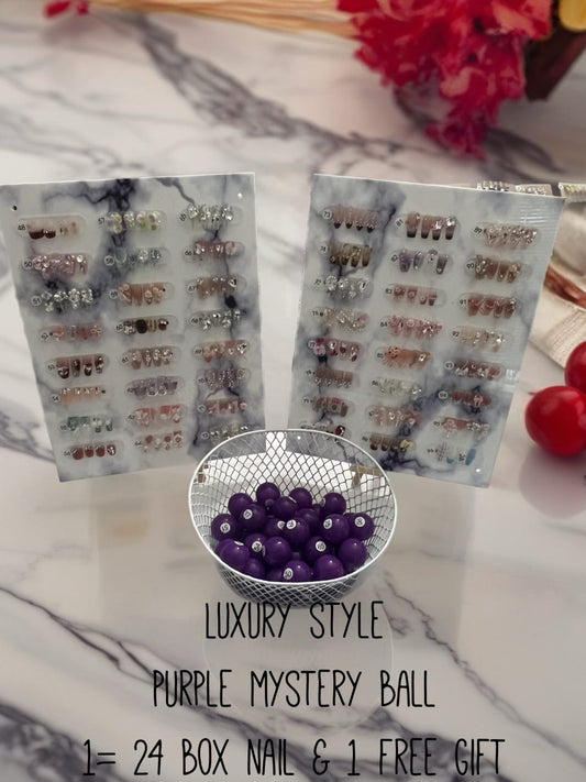 Luxury-Style Mystery Nail Scoops (24-Piece Box + Cutie)